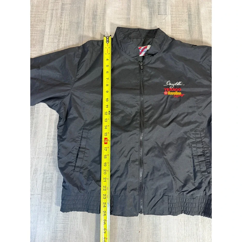 Vintage Davey Allison Texaco Havoline Racing Jacket Black Mens Large USA Made